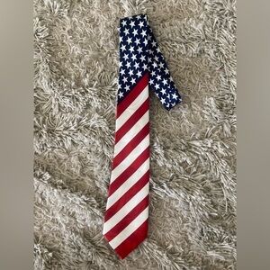 Steve Harris American Flag Men’s Tie USA Like New Condition Handmade Election